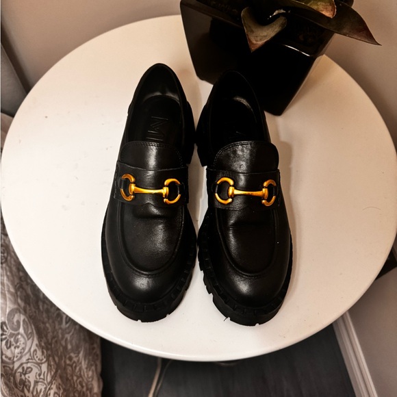 100% leather Mango chunky loafers - Picture 3 of 3